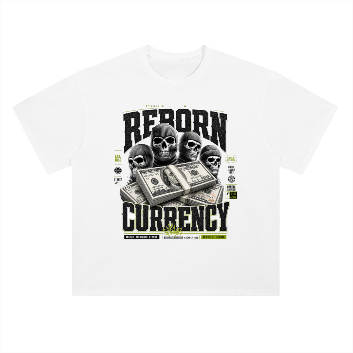 Terror Currency Skull & Cash Graphic Heavyweight Tee