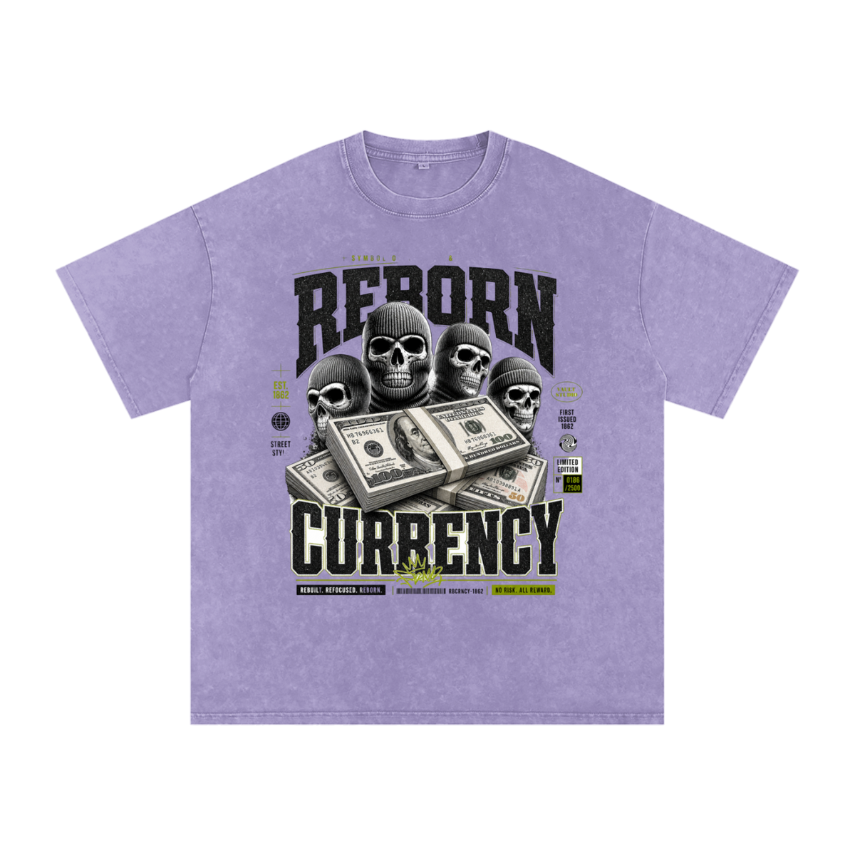 Reborn Currency Snow-Washed Cotton Graphic Tee