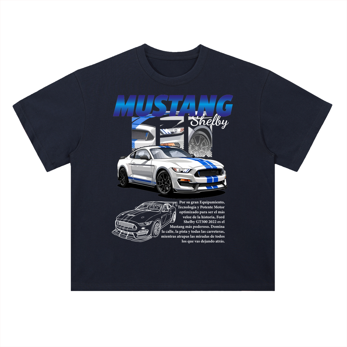 FORD MUSTANG SHELBY GT 500 Cotton T-Shirt