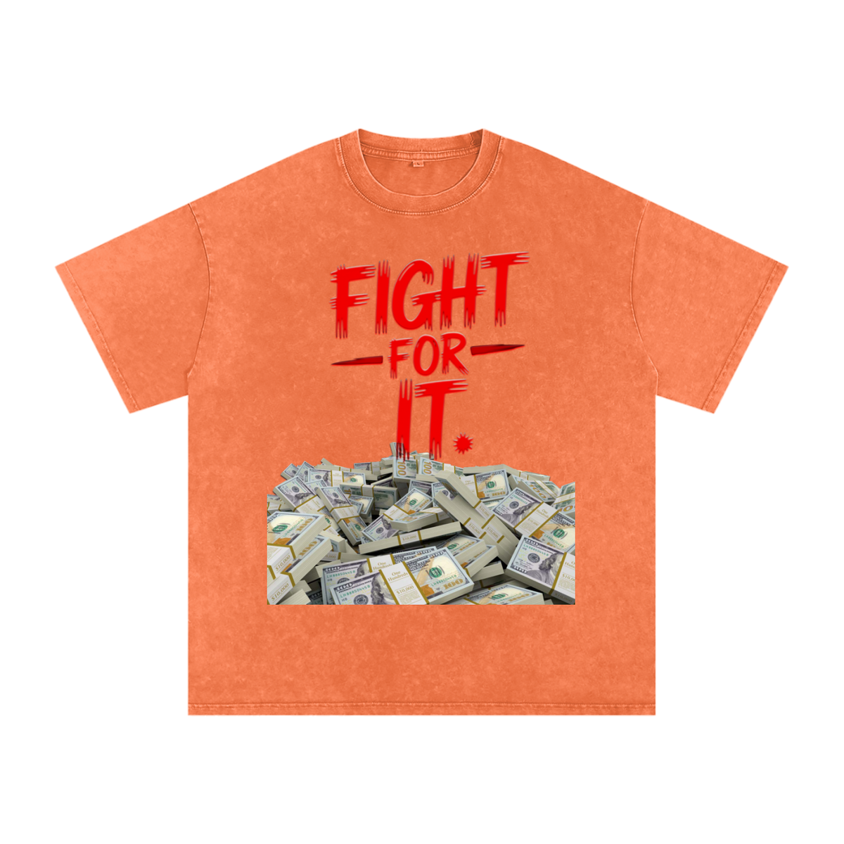 Fight for It Snow-Washed Cotton Graphic Tee