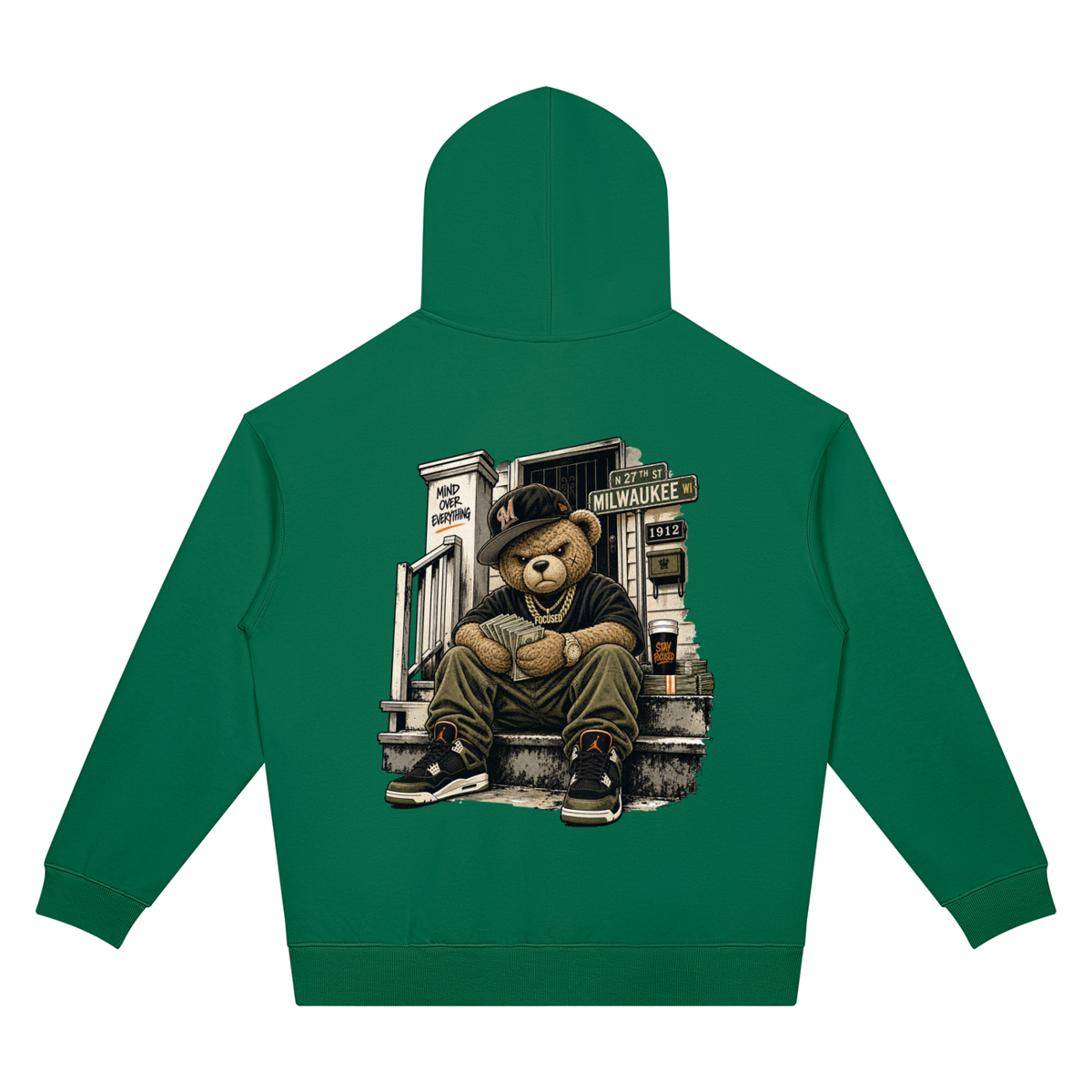 Milwaukee Bear Two-Sided Graphic Hoodie