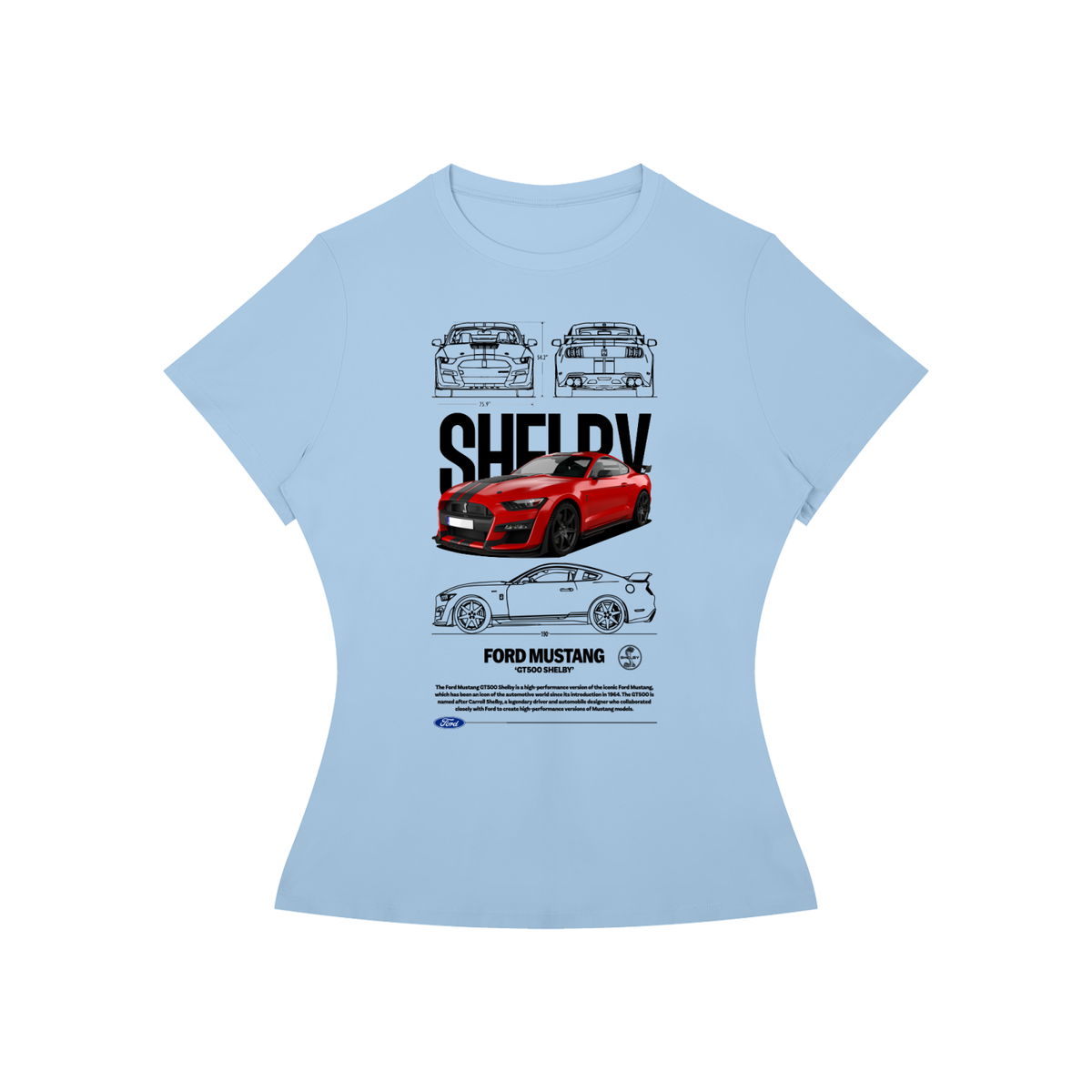 Ford Mustang Shelby GT Women’s Slim-Fit Tee
