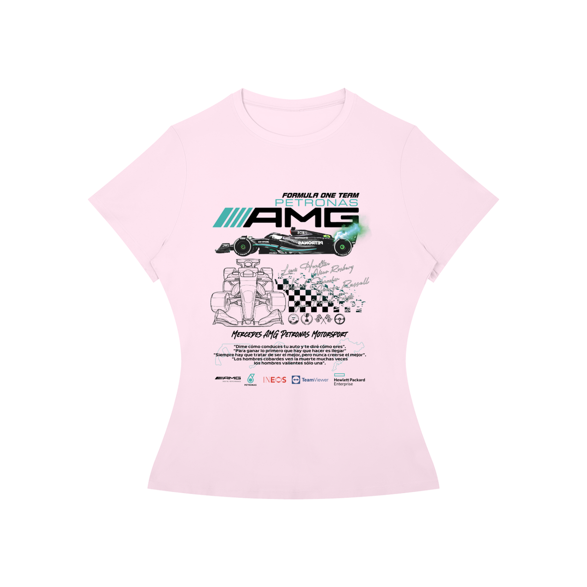 Mercedes AMG F1 Women’s Slim-Fit Graphic Tee