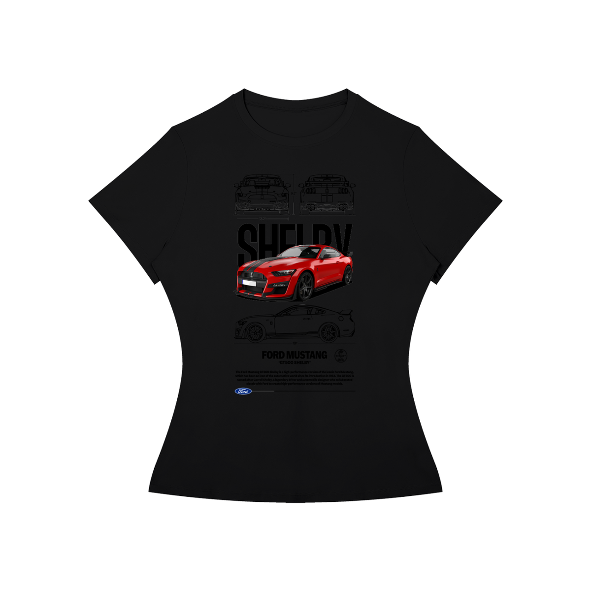 Ford Mustang Shelby GT Women’s Slim-Fit Tee