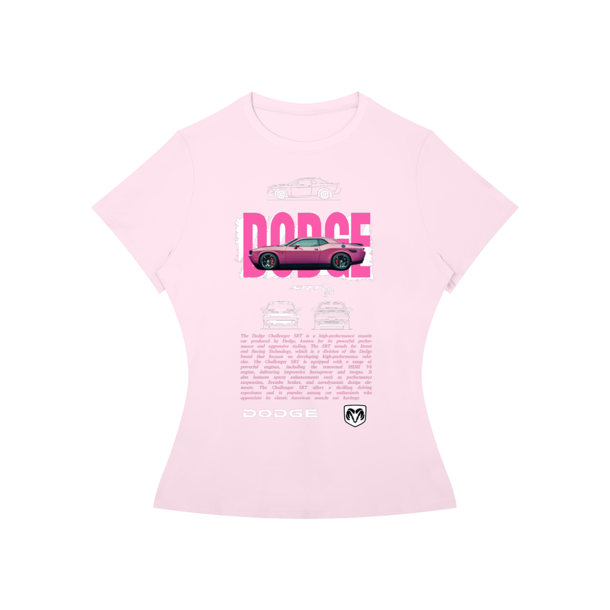 Dodge Challenger SRT Women’s Slim-Fit Graphic Tee