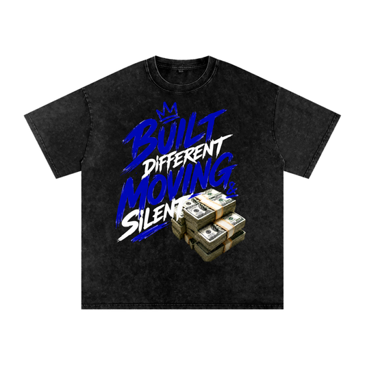 Built Different, Moving Silent Snow-Washed Cotton Tee