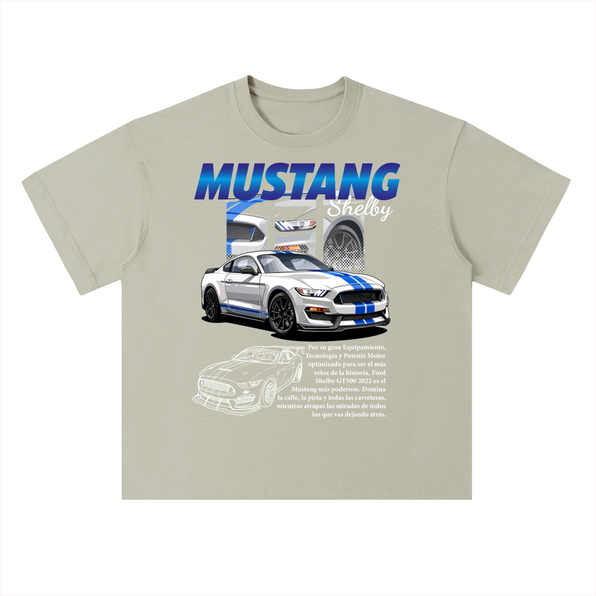 FORD MUSTANG SHELBY GT 500 Cotton T-Shirt