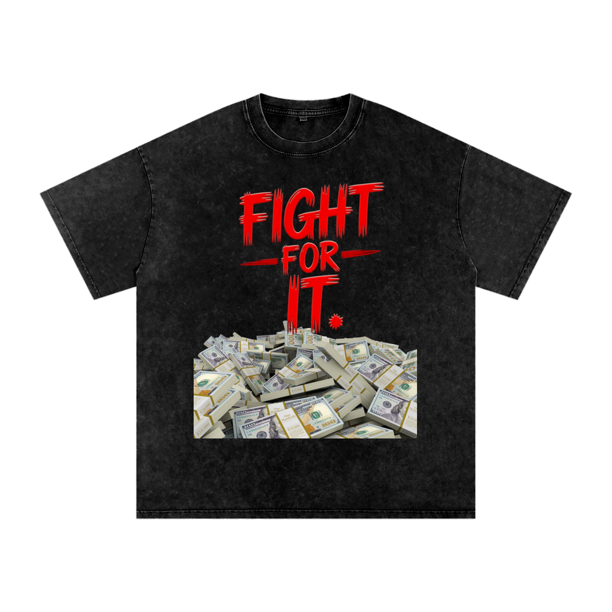 Fight for It Snow-Washed Cotton Graphic Tee