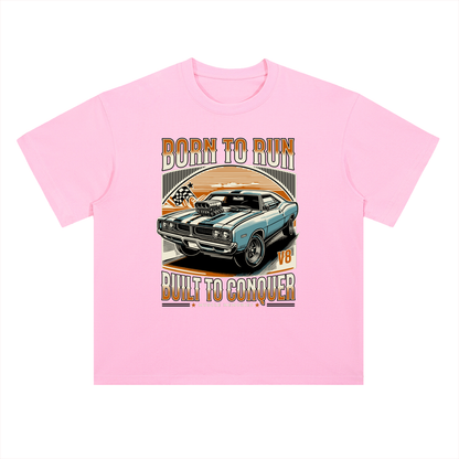 BORN TO RUN & CONQUER Cotton T-Shirt