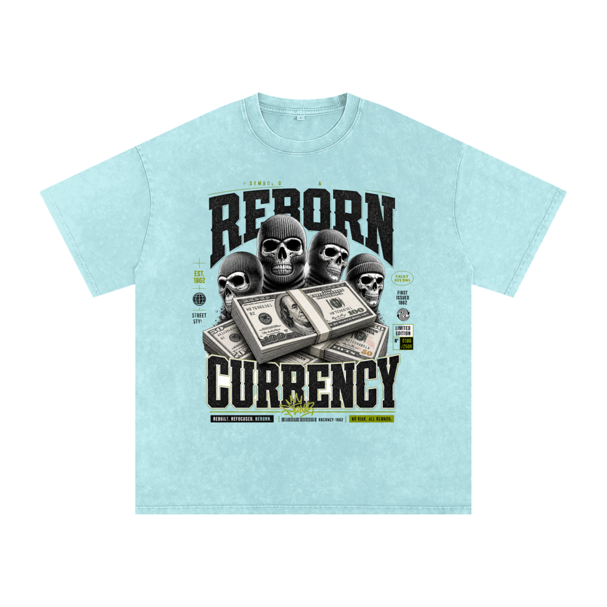 Reborn Currency Snow-Washed Cotton Graphic Tee