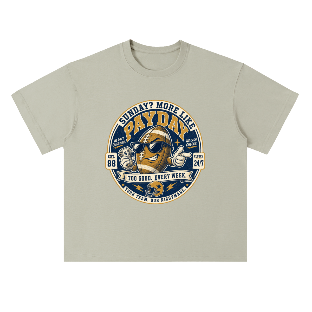 Payday Football Graphic Drop Shoulder Tee