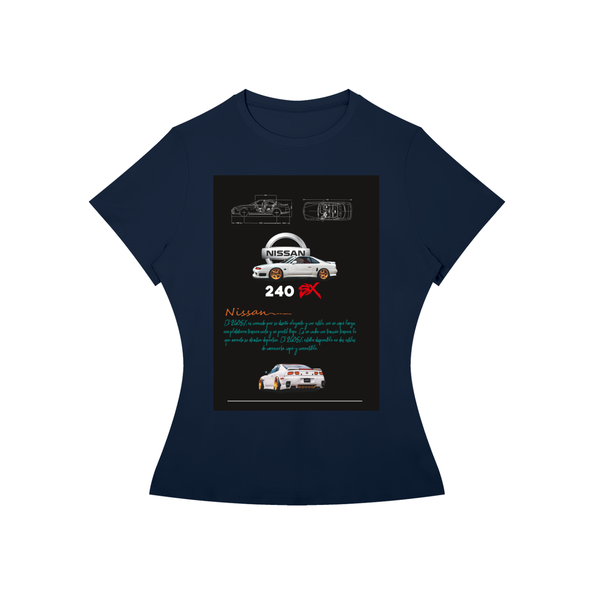 Nissan 240SX Women’s Slim-Fit Graphic Tee