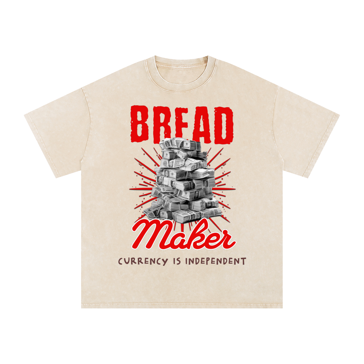 Bread Maker Snow-Washed Cotton Graphic Tee