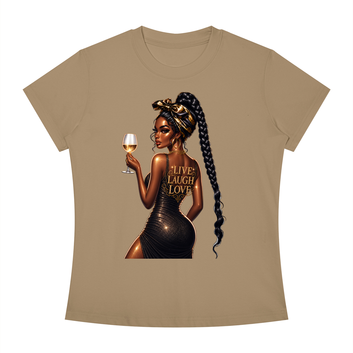 Live Love Laugh Women’s Slim-Fit Graphic Tee