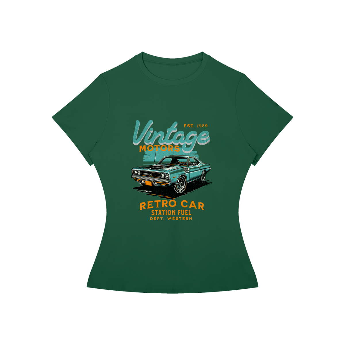 VINTAGE RETRO CAR Slim Fit T-Shirt