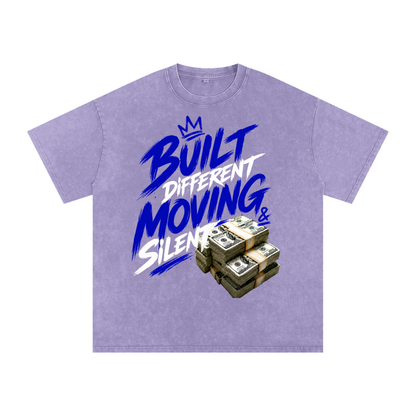 Built Different, Moving Silent Snow-Washed Cotton Tee