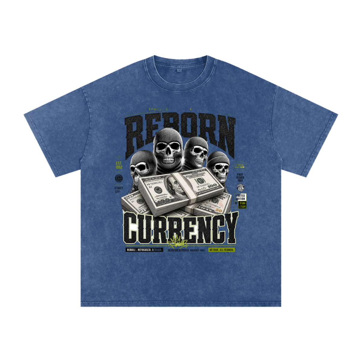 Reborn Currency Snow-Washed Cotton Graphic Tee