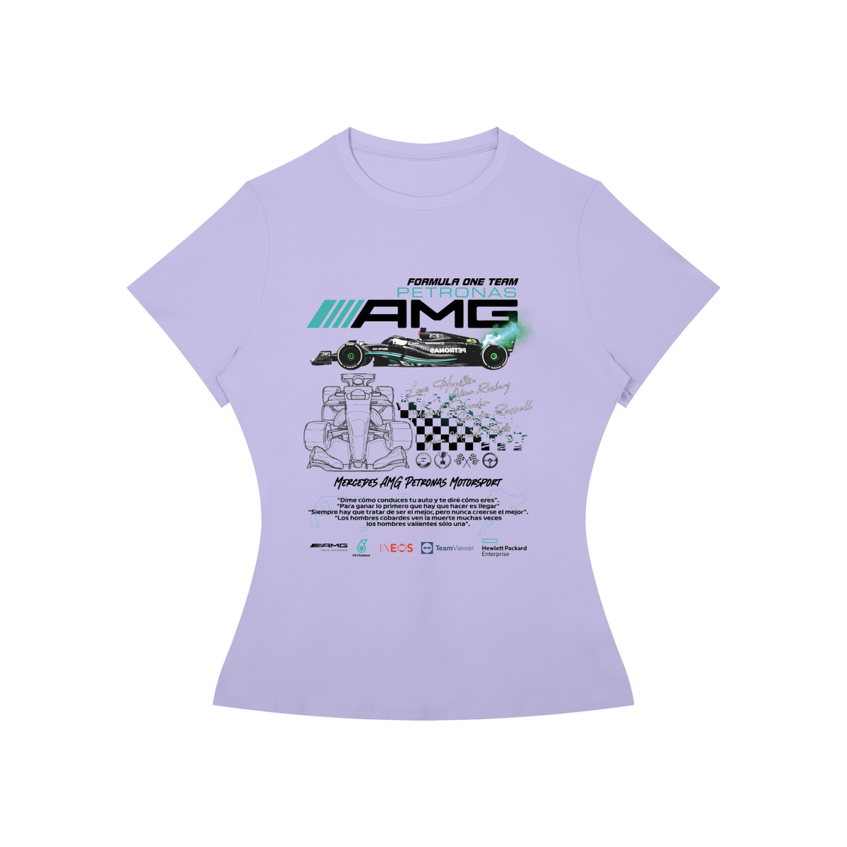 Mercedes AMG F1 Women’s Slim-Fit Graphic Tee