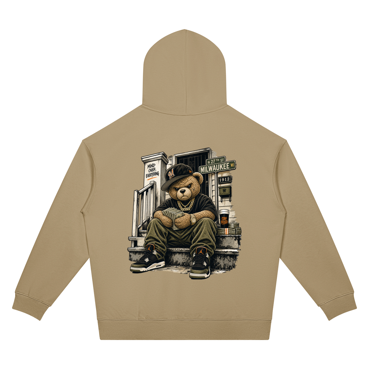 Milwaukee Bear Two-Sided Graphic Hoodie