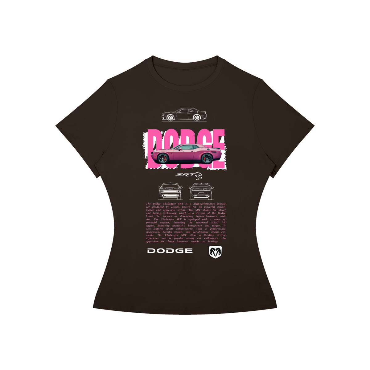 Dodge Challenger SRT Women’s Slim-Fit Graphic Tee