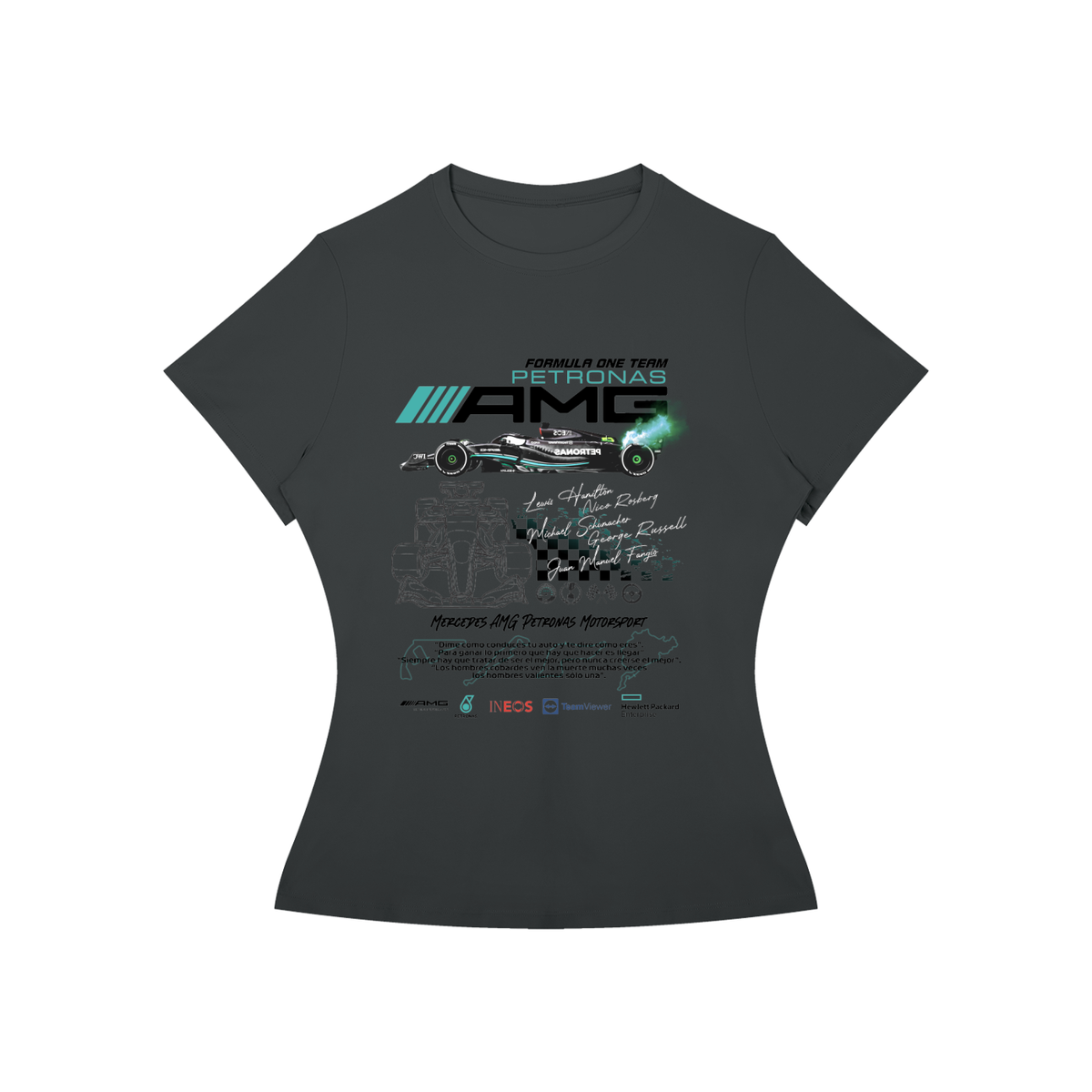 Mercedes AMG F1 Women’s Slim-Fit Graphic Tee