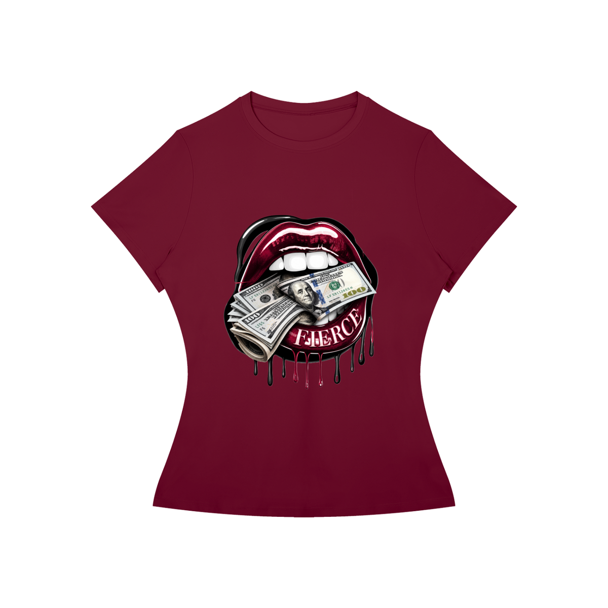 Fierce Lips Women’s Slim-Fit Graphic Tee
