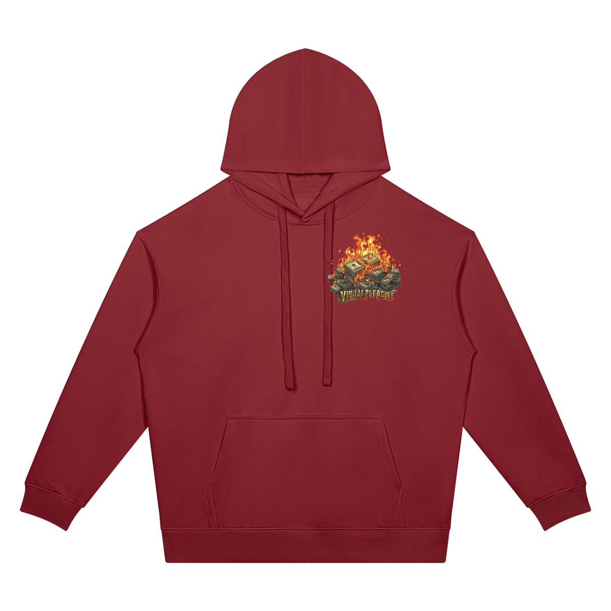 Dice Game Two-Sided Graphic Drop Shoulder Hoodie