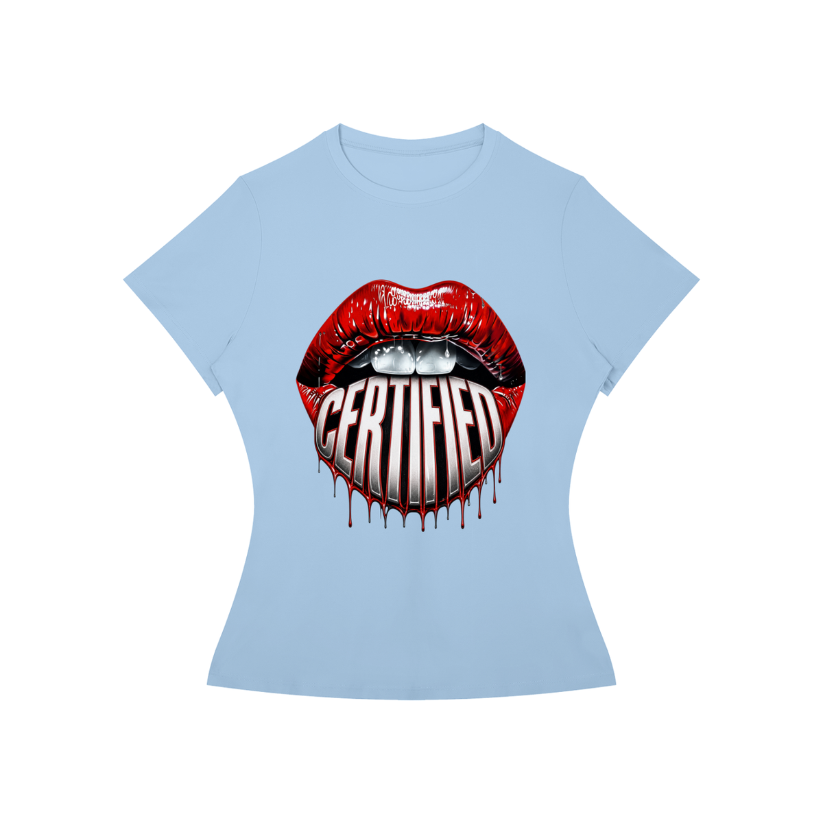 Certified Lips Women’s Slim-Fit Graphic Tee