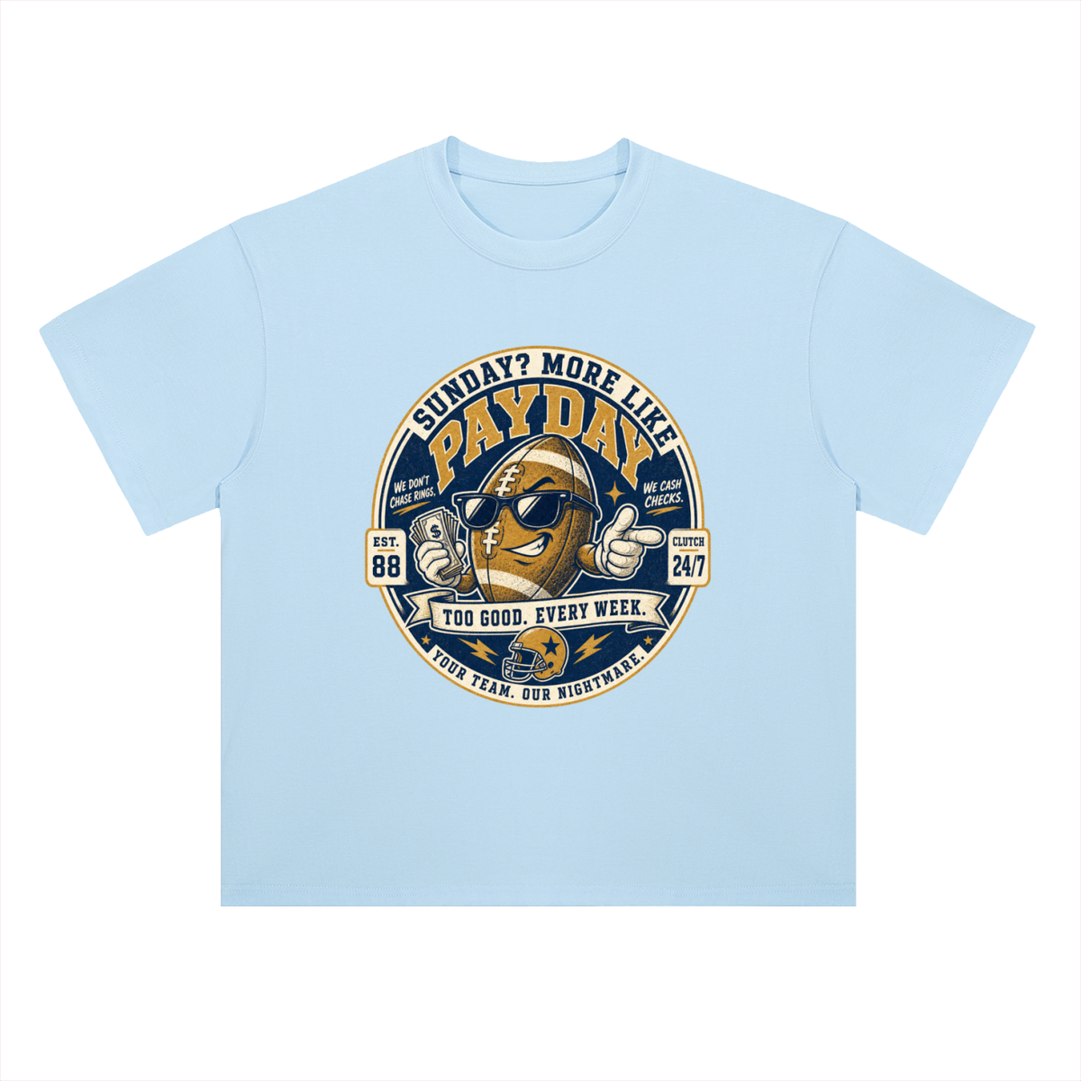 Payday Football Graphic Drop Shoulder Tee