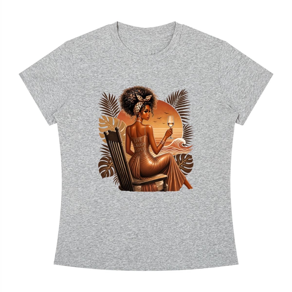 Sunset Toast Women’s Slim-Fit Graphic Tee