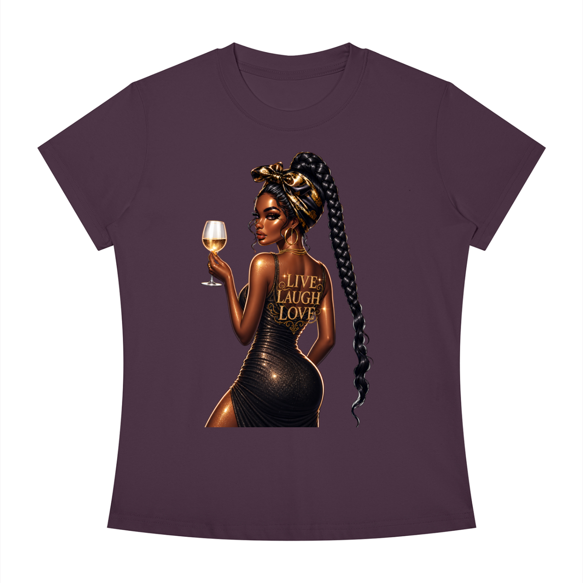 Live Love Laugh Women’s Slim-Fit Graphic Tee