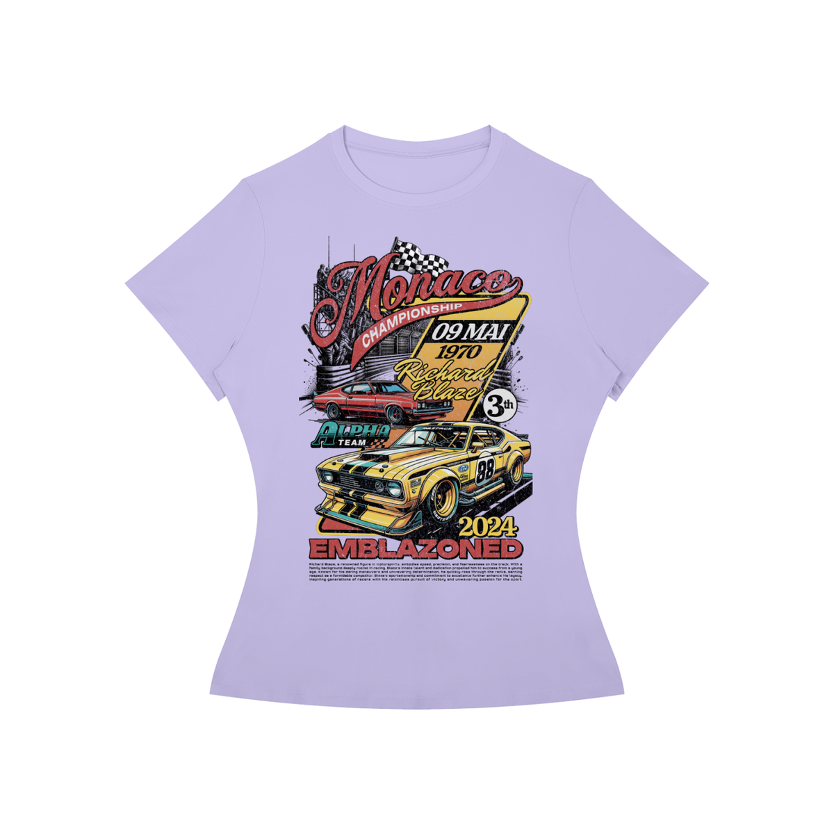 Monaco Muscle Car Championship Women’s Slim-Fit Tee