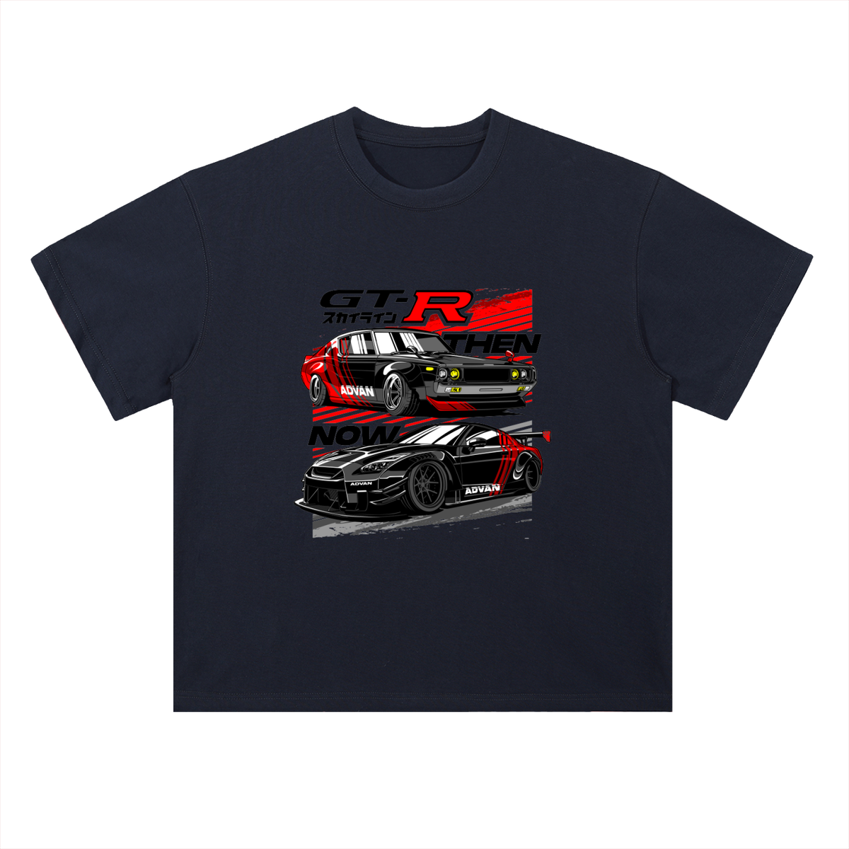 GTR THEN & NOW Cotton T-Shirt