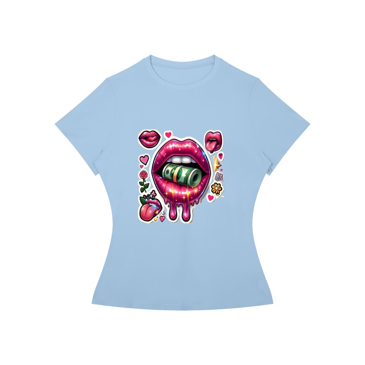 Kiss Me Lips Women’s Graphic Tee
