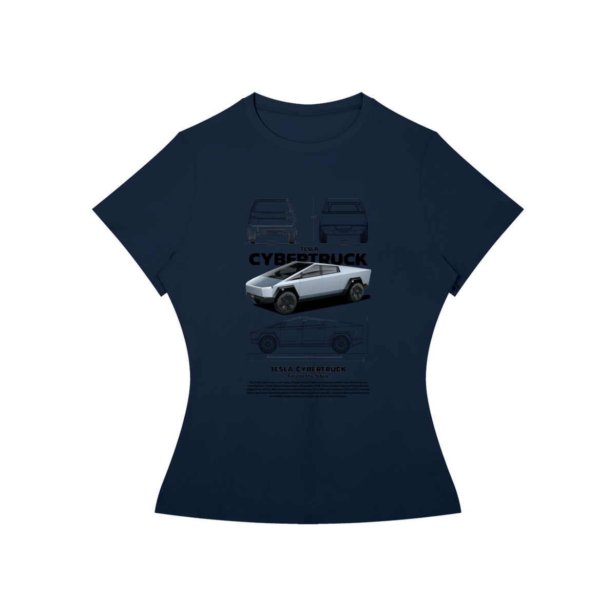 Cybertruck Women’s Slim-Fit Graphic Tee
