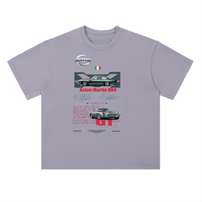 Aston Martin DB4 Classic Car Cotton Graphic Tee