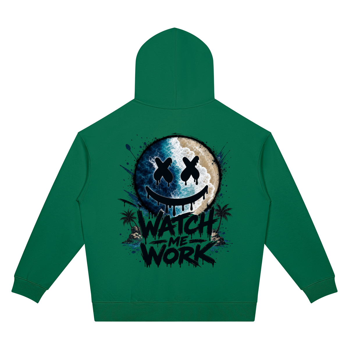 Watch Me Work Two-Sided Graphic Hoodie