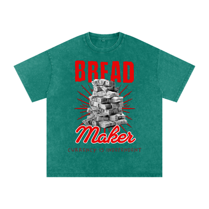 Bread Maker Snow-Washed Cotton Graphic Tee