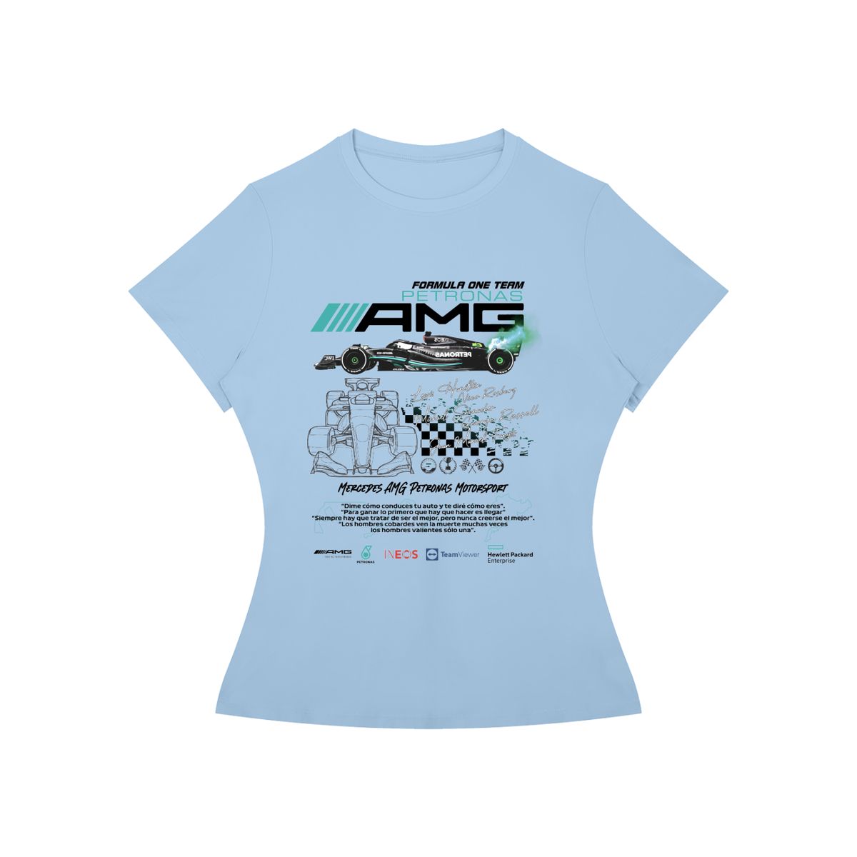 Mercedes AMG F1 Women’s Slim-Fit Graphic Tee