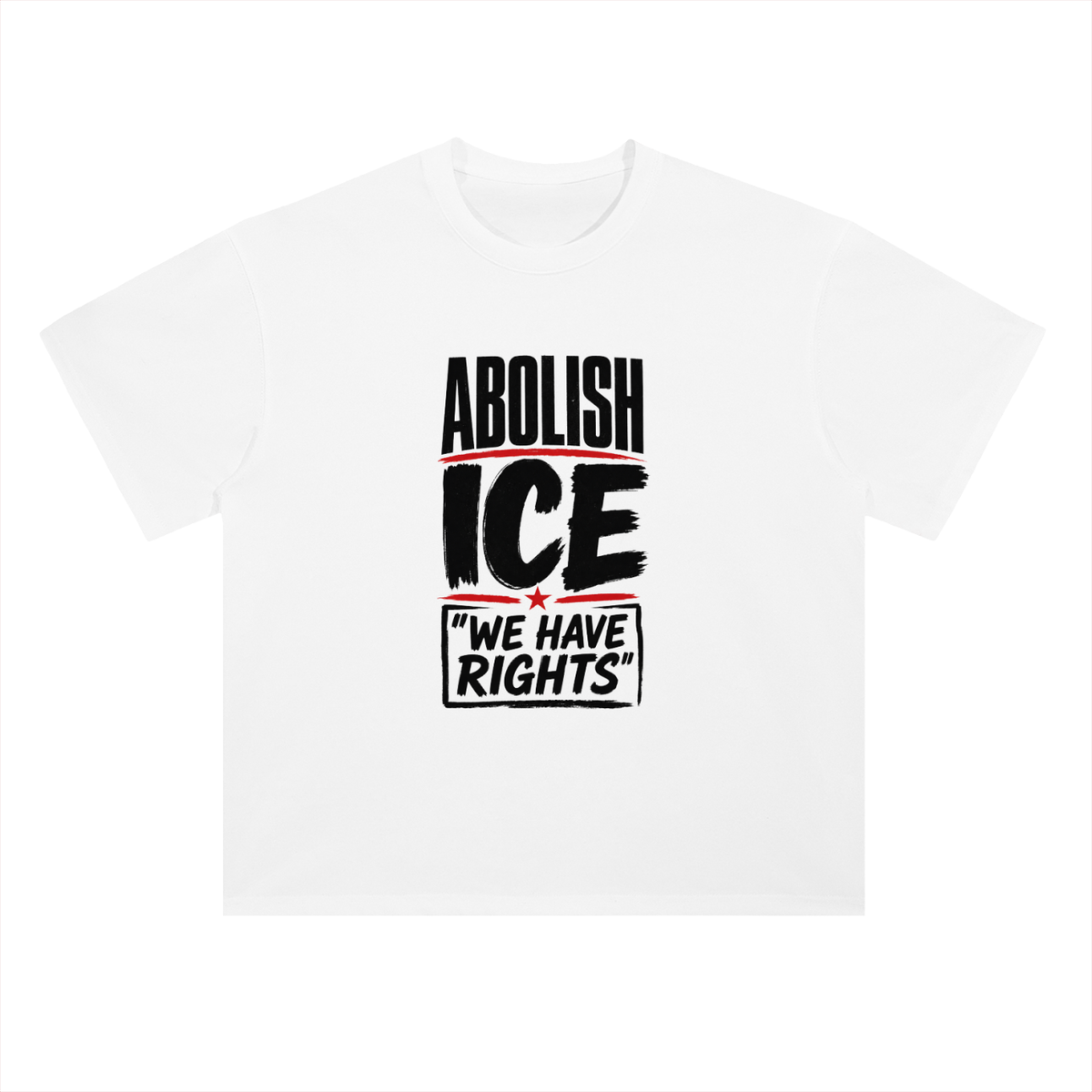 Abolish ICE Statement Graphic T-Shirt