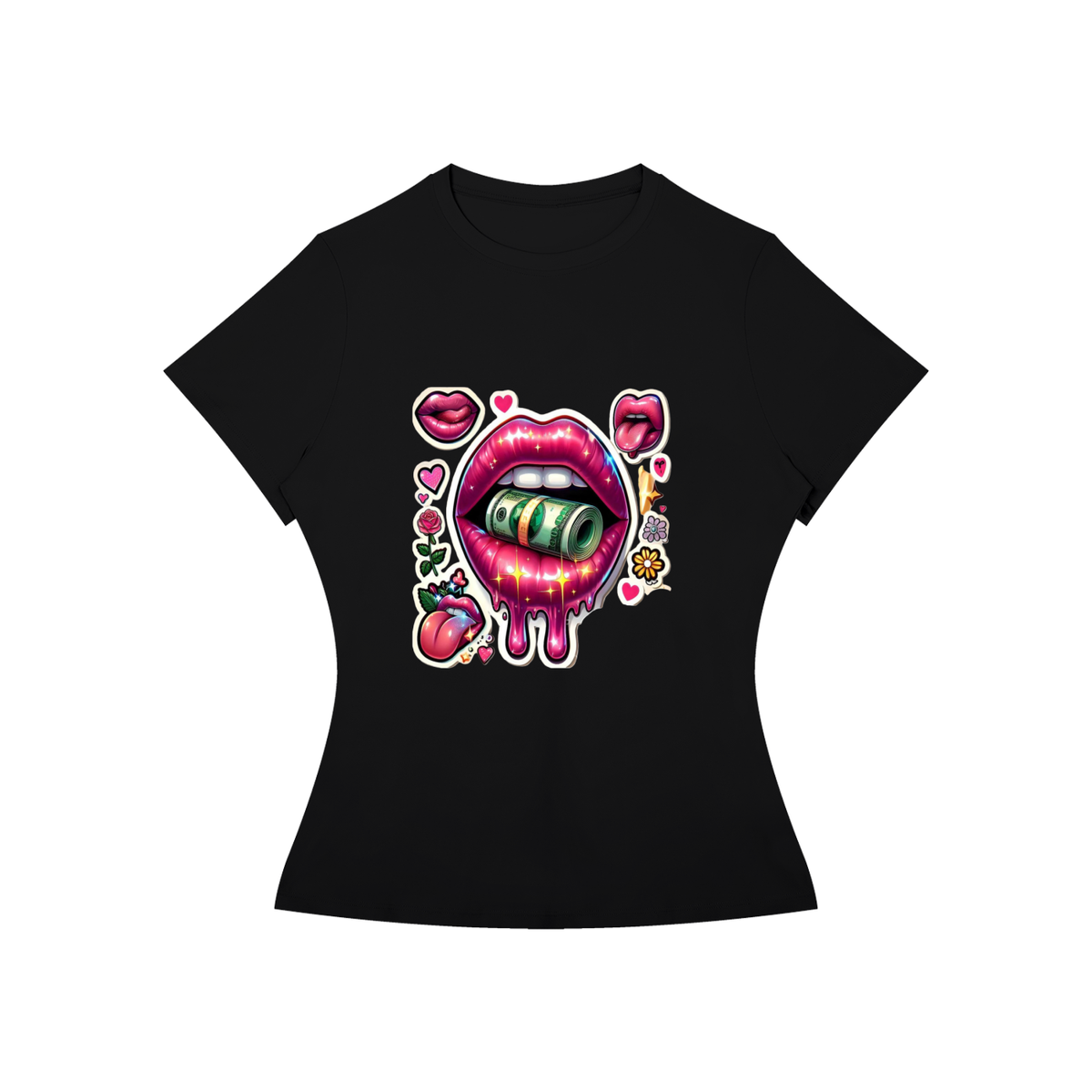 Kiss Me Lips Women’s Graphic Tee