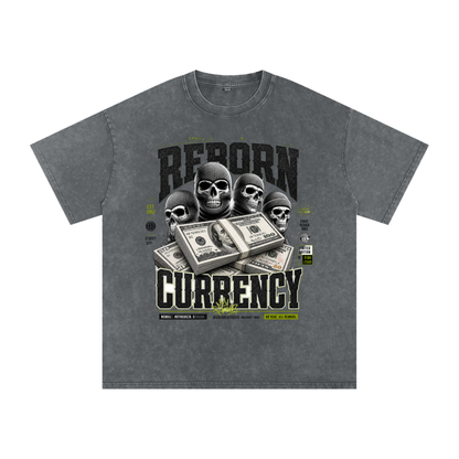Reborn Currency Snow-Washed Cotton Graphic Tee