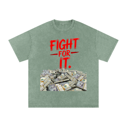 Fight for It Snow-Washed Cotton Graphic Tee