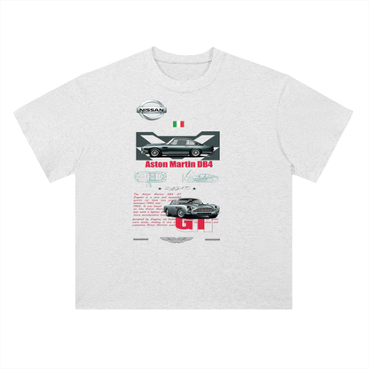 Aston Martin DB4 Classic Car Cotton Graphic Tee