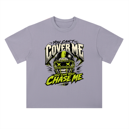 You Can Only Chase Me Skull Graphic Drop Shoulder Tee