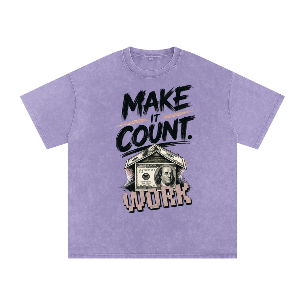 Make It Count Snow-Washed Cotton Graphic Tee