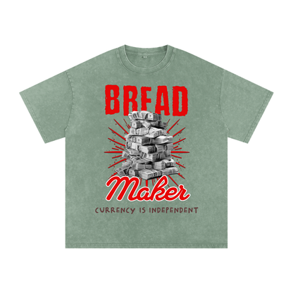 Bread Maker Snow-Washed Cotton Graphic Tee
