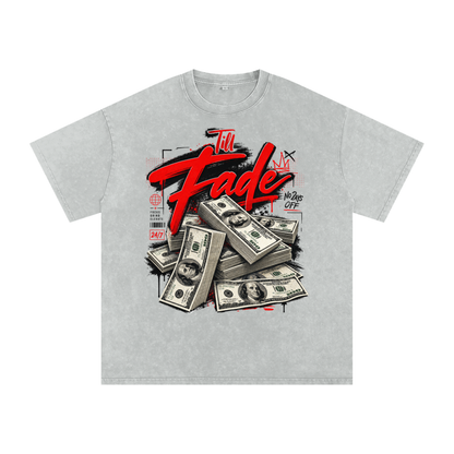 Til Fade Snow-Washed Cotton Graphic Tee