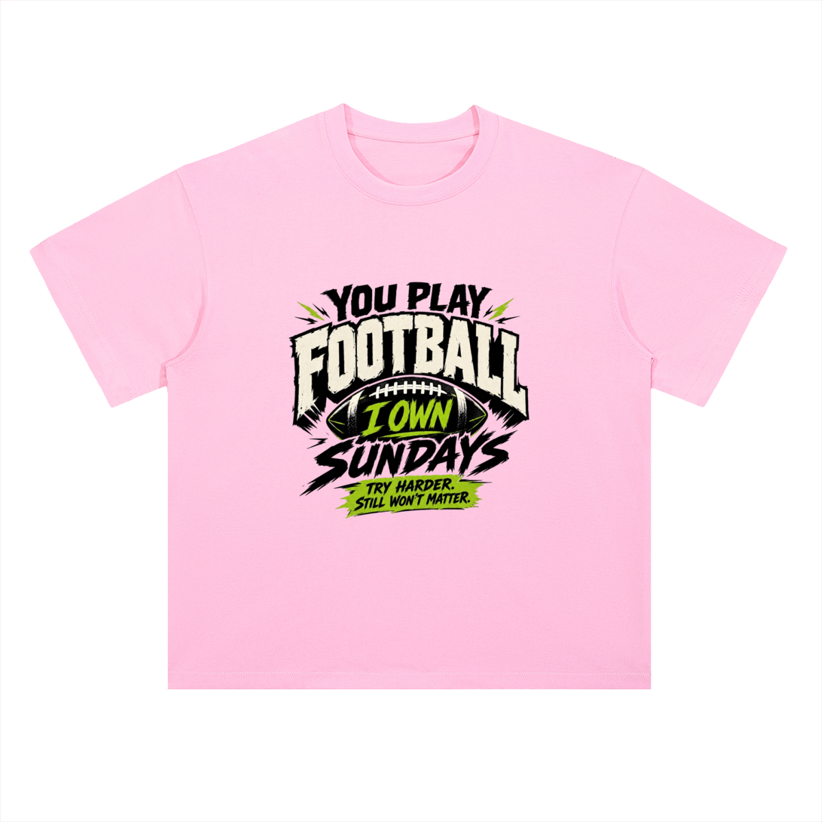 I Own Sundays Football Graphic Drop Shoulder Tee