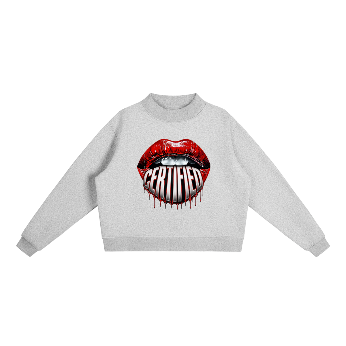 Certified Lips Oversized Graphic Sweatshirt